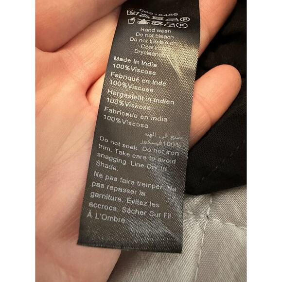 NWT Avenue Women Val Dress Short Button Tab Flutter Sleeve Size 22/24 Black - Picture 10 of 16